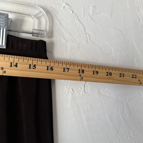 Chicos Travelers Pants 2 (M) Short Brown Pull On Wide Leg Comfortable Stretch - Picture 4 of 9